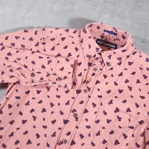 Reyn Spooner Shirt Mens Medium Pink Manoa Paisley Corduroy Hawaiian "Sample"